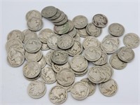 62 No Date Buffalo Nickels