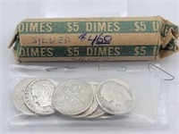 $5.30 53 Silver Roosevelt Dimes