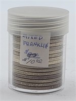 $10 20 Silver Franklin Half Dollars