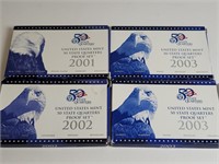 2001 to 2003 State Quarters Proof Sets