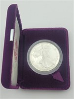 1991 American Eagle Proof Silver 1oz Boxed