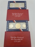 Two 1976 US Mint Silver Uncirculated Sets