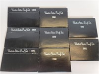 1979 to 1981 US Mint Proof Sets