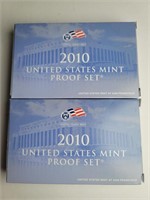 Two 2010 US Mint Proof Sets 14 Piece