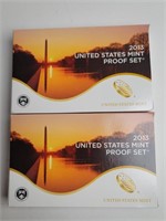 Two 2013 US Mint Proof Sets 14 Piece