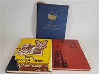 3 1950s Edition Stamp Albums