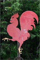 2 PC. ALUMINUM ROOSTER