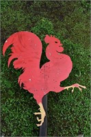 2 PC. ALUMINUM ROOSTER