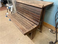 Antique oak desk/ bench