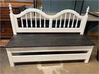 Handmade bed bench