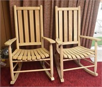 SLAT BACK PORCH ROCKER - 2 TIMES BID