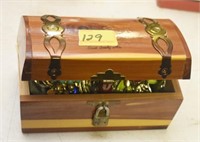JEWELRY BOX WITH CONTENTS-