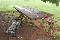 PICNIC TABLE, BENCH & CHILD BENCH
