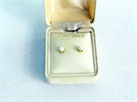 14K GOLD AND PEARL EARRINGS