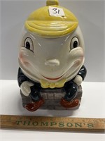 Humpty Dumpty dept. 56 cookie jar