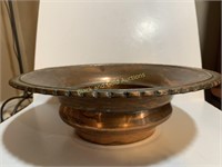 Large copper decorative bowl