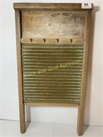 National Top Notch Brass King washboard