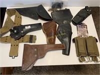 Variety of Holsters, Gear, Some Ammo