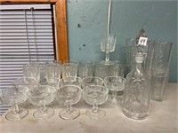 29 pieces westmoreland glasses and decanter