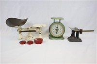 3 ANTIQUE SCALES: