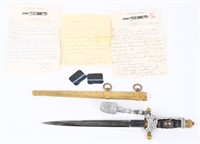 WWII NAZI GERMAN WATER POLICE PROTECTION DAGGER