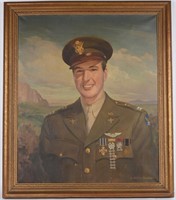 WWII ARMY AIR CORPS GLIDER PILOT KIA PAINTING