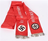 WWII NAZI GERMAN NSDAP DAF FUNERAL SASH WW2