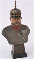 WW1 IMPERIAL GERMAN TERRA COTTA BUST HINDENBURG