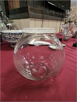GLASS CANDY JAR MARKED S