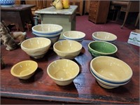 YELLOW WARE AND OTHER VINTAGE BOWLS