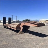 26.5 ft Step Deck Spread Axle Equipment Trailer