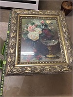 Antique frame and picture