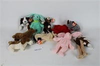 10 assorted TY Beanie Babies