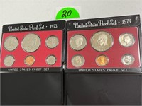 1973 and 1974 Proof Sets