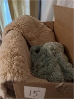 Box lot of bathroom rugs