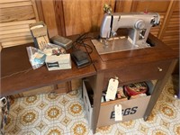 Sears Kenmore Sewing Machine with attachments,
