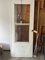 Storm door with screen 31 1/3 inches