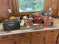 Miscellaneous items including tool box, etc