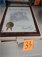 (2) The State of Wisconsin Mounted Certificates
