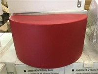 Plastic Sitting Bench - Ruby Red