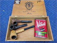 Valdez Cigar Box w/Pipes