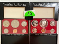 1976 and 1977 Proof Sets
