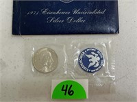 1971 40 Percent Silver Eisenhower Dollar