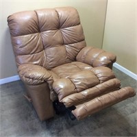 JACKSON FURNITURE LEATHER RECLINER ROCKING CHAIR