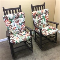 PAIR OF ROCKING CHAIRS