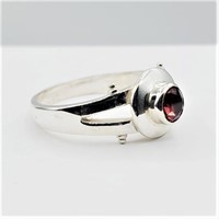 Garnet Bezel Ring-Unused