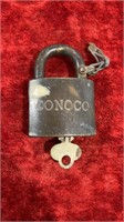 Antique CONOCO Lock by Corbin Cabinet Co- with