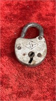Smaller Antique Lock with ‘S’ logo -maker unknown