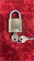 Antique Lock by FRAIM with working keys