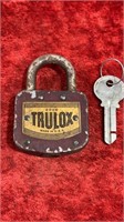 Antique TRULOX Lock with key